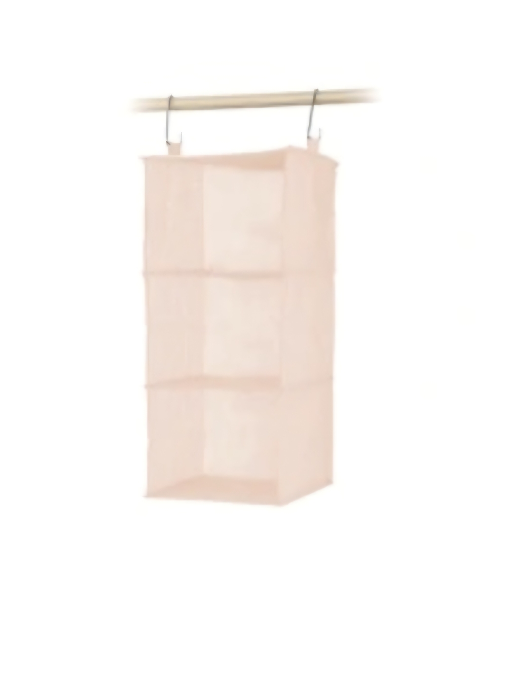 Hanging 3-Tier Closet Organizer - Pink 12" X 12" X 26"